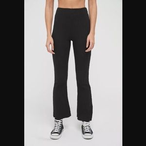 Urban Outfitters Rosie Rib High-Waisted Flare Pant